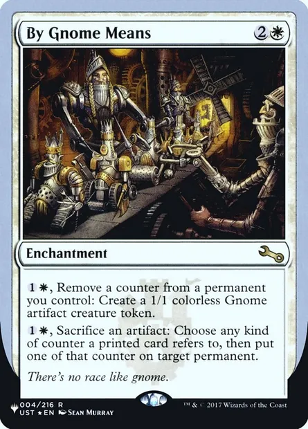 By Gnome Means, Magic card ULST 1 — The List (Unfinity Foil Edition) set