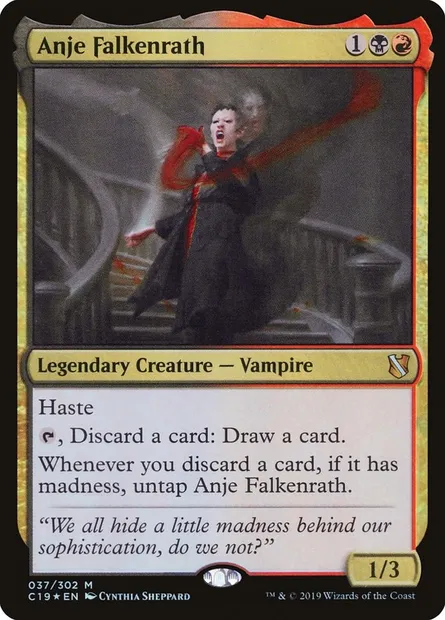 Anje Falkenrath, Magic card C19 37 — Commander 2019 set