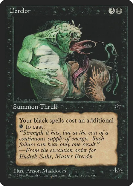 Derelor, Magic card FEM 36 — Fallen Empires set