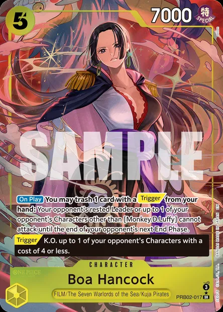 Boa Hancock, One Piece card PRB02-017 — ONE PIECE CARD THE BEST vol.2 set