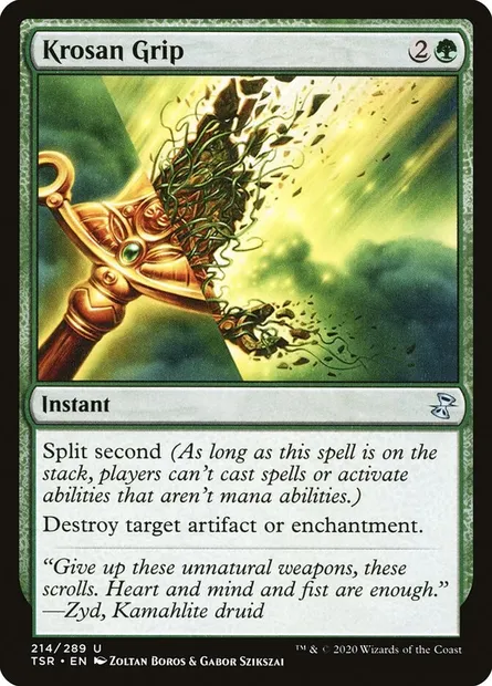 Krosan Grip, Magic card TSR 214 — Time Spiral Remastered set
