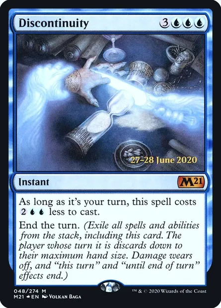 Discontinuité, carte Magic PM21 48s — extension Core Set 2021 Promos