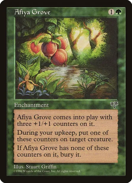 Afiya Grove, Magic card MIR 205 — Mirage set