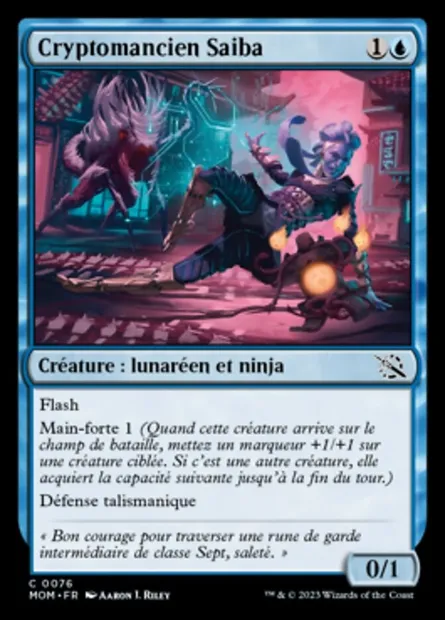 Cryptomancien Saiba, carte Magic MOM 76 — extension L'invasion des machines