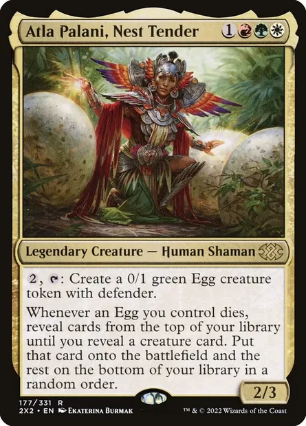 Atla Palani, Nest Tender, Magic card 2X2 177 — Double Masters 2022 set