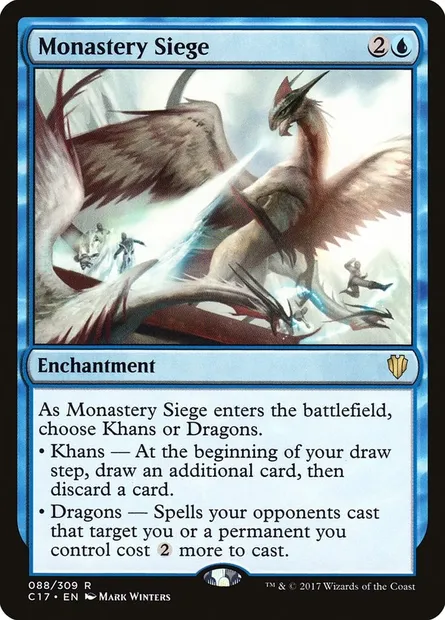 Monastery Siege, Magic card C17 88 — Commander 2017 set