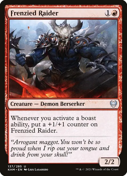 Frenzied Raider, Magic card KHM 137 — Kaldheim set