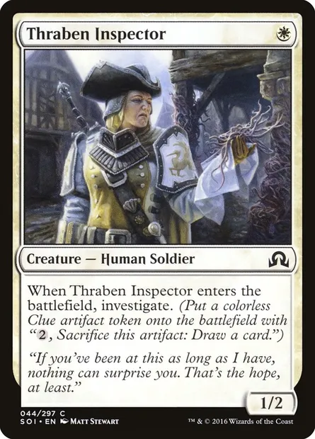 Thraben Inspector, Magic card SOI 44 — Shadows over Innistrad set