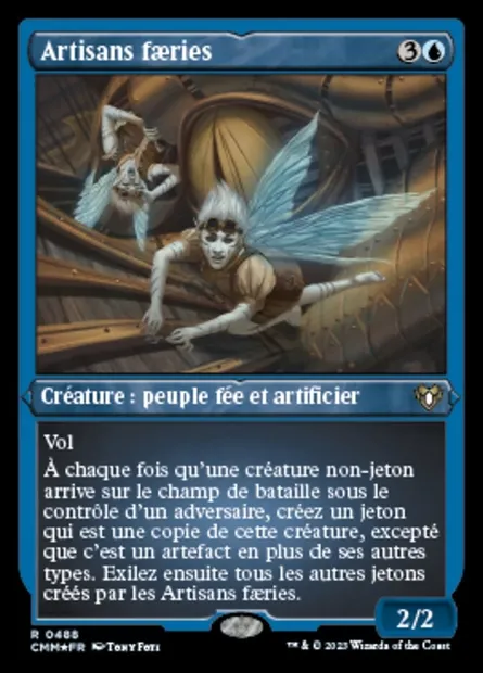 Artisans faeries, carte Magic CMM 488 — extension Commander Masters