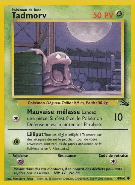 Tadmorv, carte Pokémon FO 48 — extension Fossile
