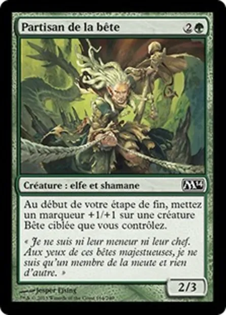 Partisan de la bête, carte Magic M14 164 — extension Magic 2014