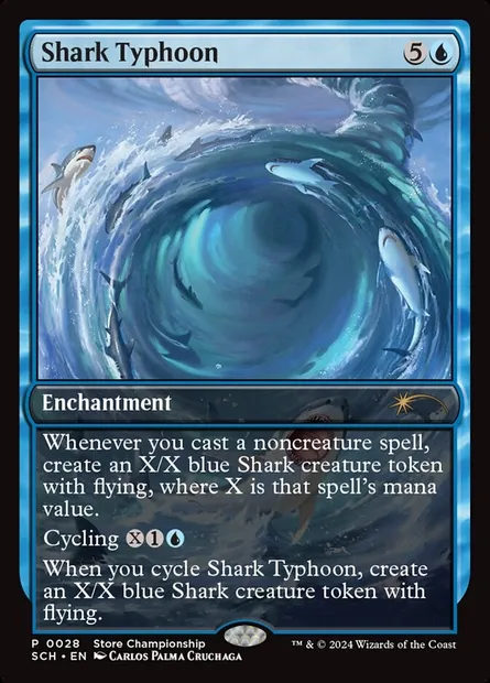 Typhon de requins, carte Magic SCH 28 — extension Store Championships