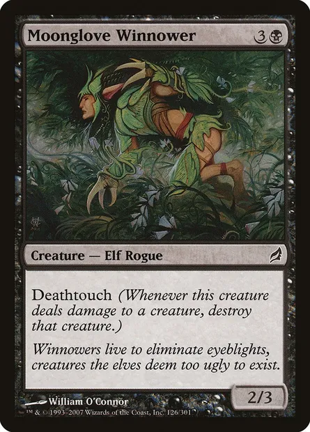 Moonglove Winnower, Magic card LRW 126 — Lorwyn set