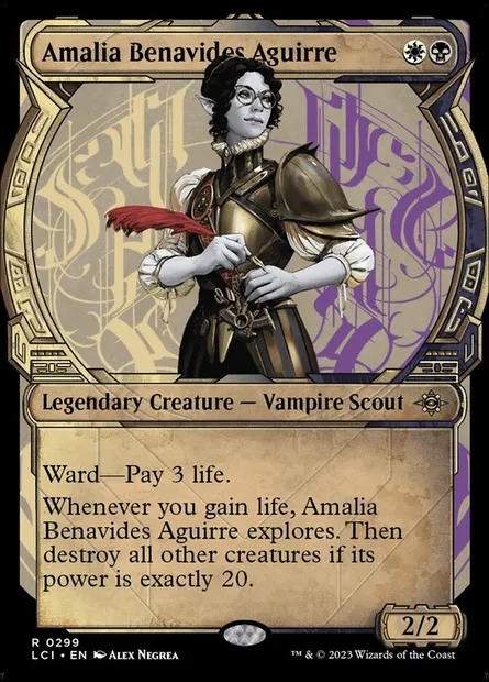 Amalia Benavides Aguirre, Magic card LCI 299 — The Lost Caverns of Ixalan set