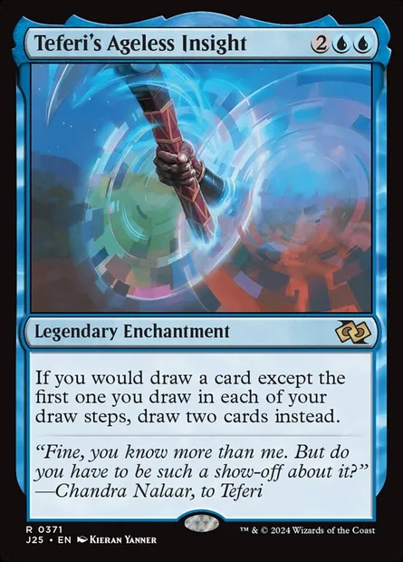 Teferi's Ageless Insight, Magic card J25 371 — Foundations Jumpstart set