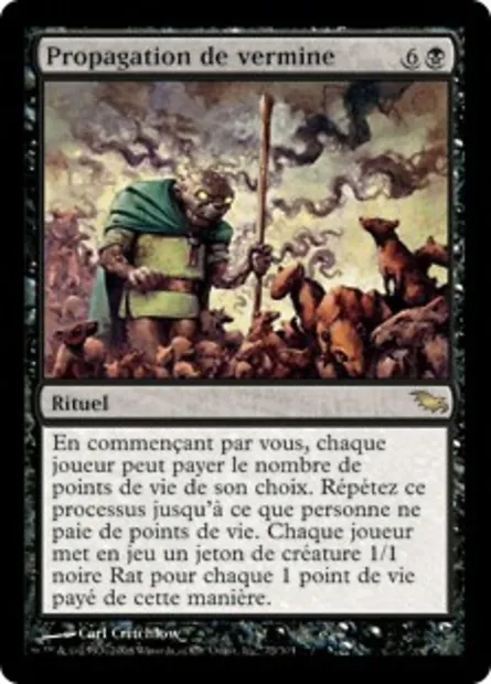 Propagation de vermine, carte Magic SHM 73 — extension Sombrelande