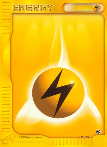 Lightning Energy, Pokémon card EX 163 — Expedition Base Set set