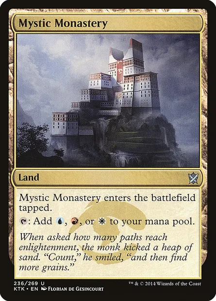 Mystic Monastery, Magic card KTK 236 — Khans of Tarkir set