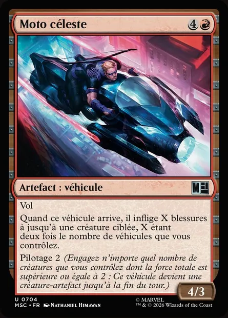 Moto céleste, carte Magic MSC 704 — extension Marvel Super Heroes Commander