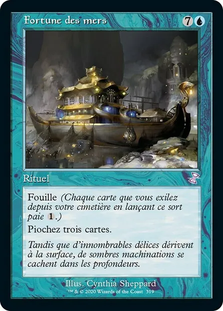Fortune des mers, carte Magic TSR 319 — extension Spirale Temporelle Remastered