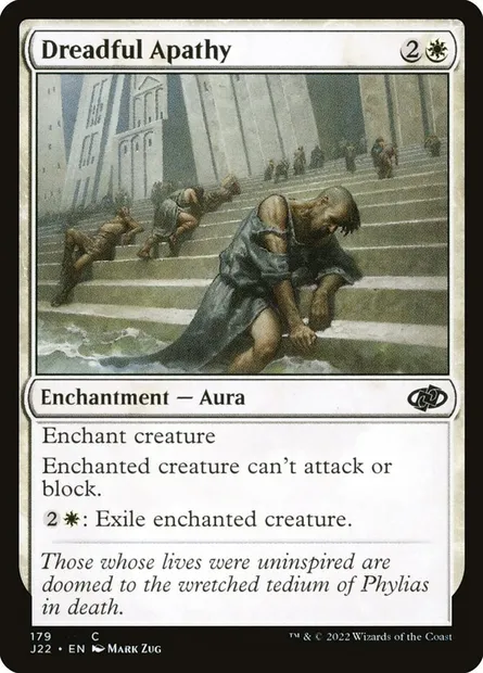 Dreadful Apathy, Magic card J22 179 — Jumpstart 2022 set