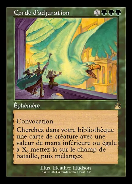 Corde d'adjuration, carte Magic RVR 345 — extension Ravnica Remastered
