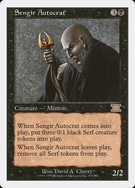 Sengir Autocrat, Magic card 6ED 155 — Classic Sixth Edition set