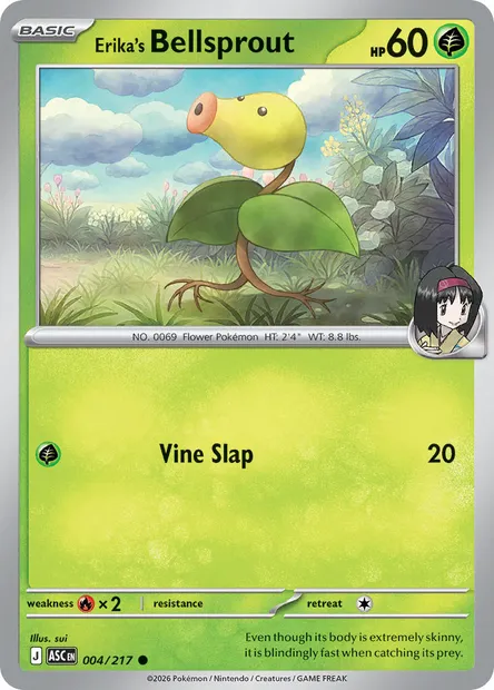 Erika's Bellsprout, Pokémon card ASC 004 — Ascended Heroes set