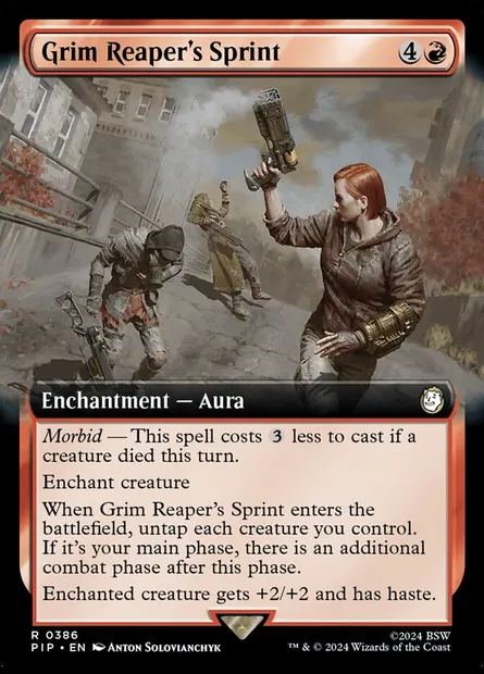 Grim Reaper's Sprint, Magic card PIP 386 — Fallout set