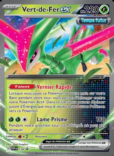 Vert-de-Fer-ex, carte Pokémon PR-SV 128 — extension SVP Black Star Promos
