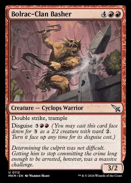 Bolrac-Clan Basher, Magic card MKM 112 — Murders at Karlov Manor set