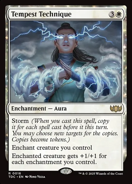 Tempest Technique, Magic card TDC 16 — Tarkir: Dragonstorm Commander set