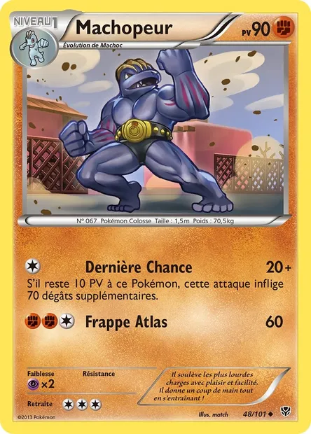 Machopeur, carte Pokémon PLB 48 — extension Explosion Plasma