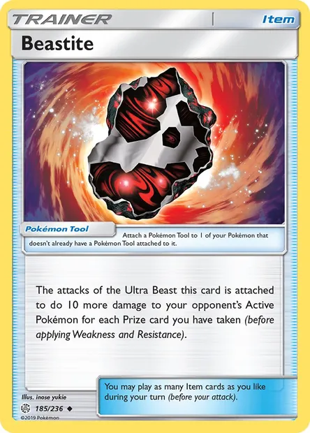 Beastite, Pokémon card CEC 185 — Cosmic Eclipse set