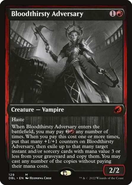 Adversaire assoiffée de sang, carte Magic DBL 129 — extension Innistrad : Double Programme