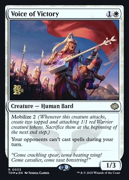 Voice of Victory, Magic card PTDM 33s — Tarkir: Dragonstorm Promos set