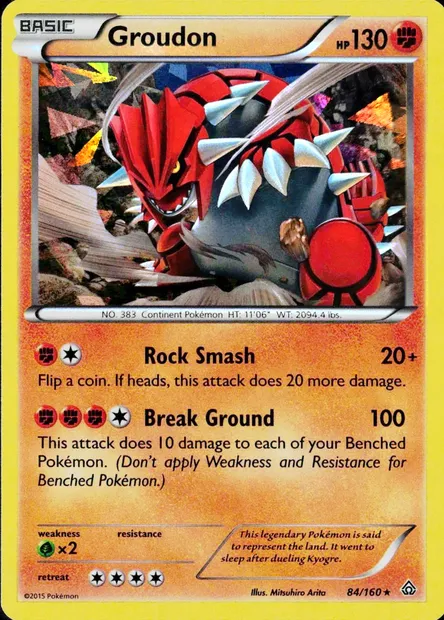 Groudon, carte Pokémon TDX 084-4 — extension Theme Deck & Blisters Exclusives