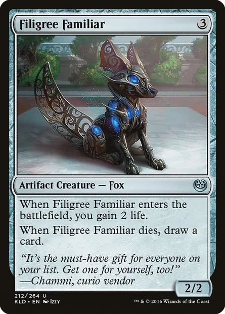 Filigree Familiar, Magic card KLD 212 — Kaladesh set