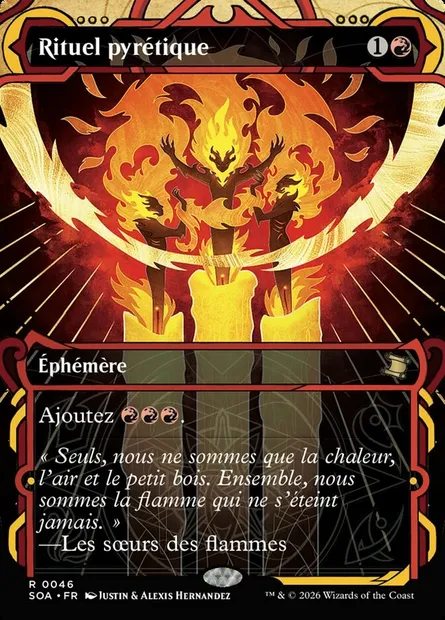 Rituel pyrétique, carte Magic SOA 46 — extension Secrets of Strixhaven Mystical Archive