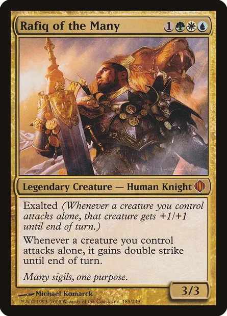 Rafiq of the Many, Magic card ALA 185 — Shards of Alara set