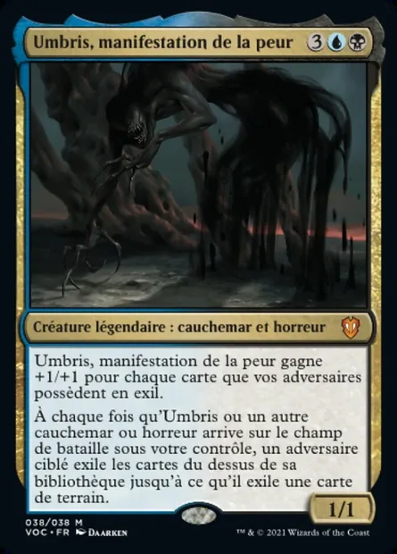 Umbris, manifestation de la peur, carte Magic VOC 38 — extension Crimson Vow Commander