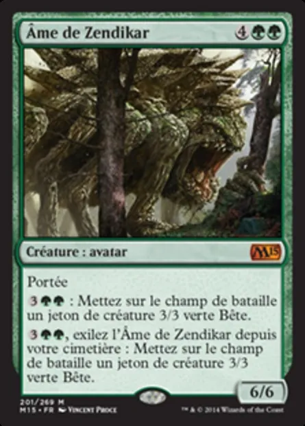 Âme de Zendikar, carte Magic M15 201 — extension Magic 2015