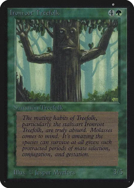 Ironroot Treefolk, Magic card LEA 203 — Limited Edition Alpha set