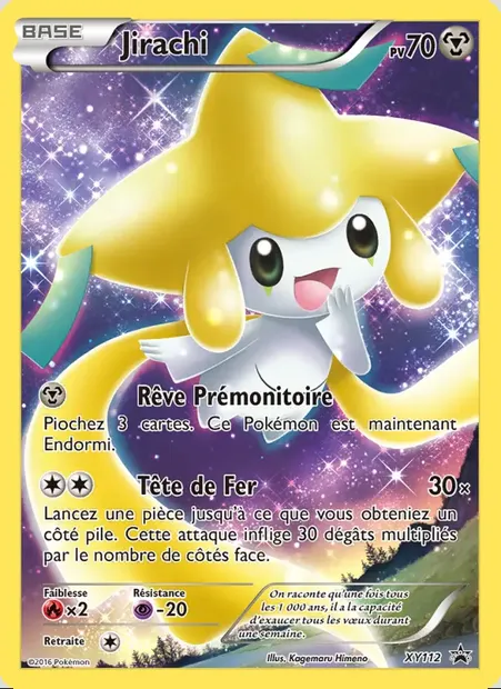 Jirachi, carte Pokémon XY 112 — extension Promo XY