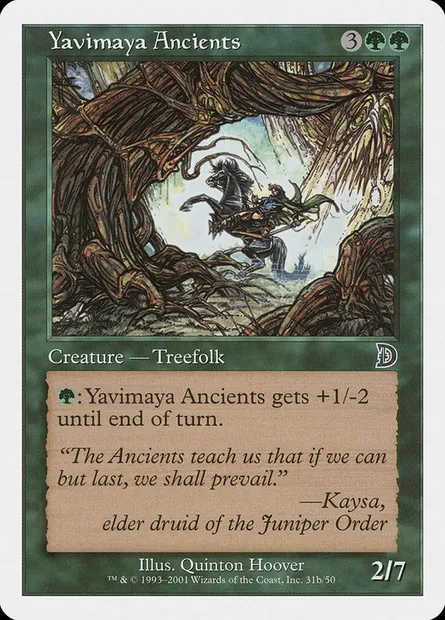 Yavimaya Ancients, Magic card DKM 31b — Deckmasters set