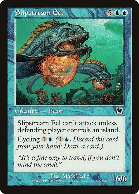 Anguille des sillages, carte Magic ONS 114 — extension Carnage