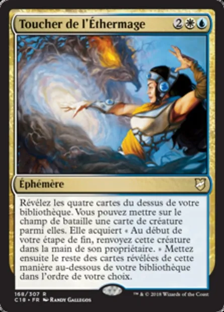 Toucher de l'Éthermage, carte Magic C18 168 — extension Commander 2018