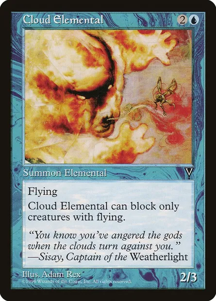Elémental de nuage, carte Magic VIS 29 — extension Visions