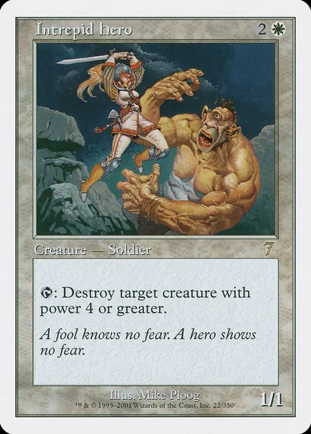 Héros intrépide, carte Magic 7ED 22 — extension Septième Edition