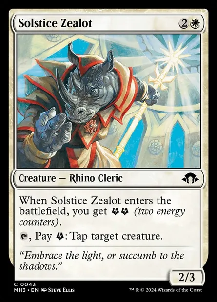 Solstice Zealot, Magic card MH3 43 — Modern Horizons 3 set